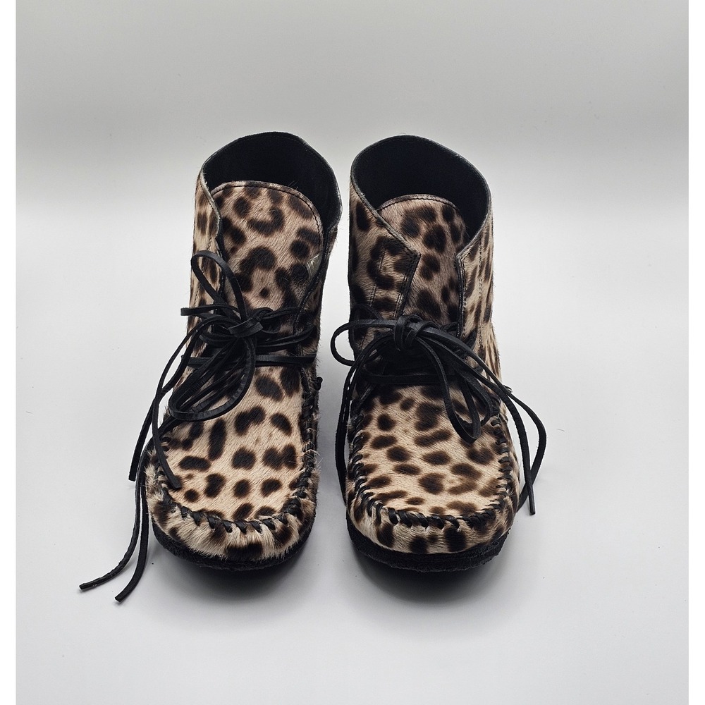 Isabel Marant Wild Arapaho Flavie Calf Hair Boots Size 36 US 5.5-6 Animal Print - Picture 3 of 8